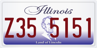 IL license plate Z355151