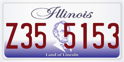 IL license plate Z355153