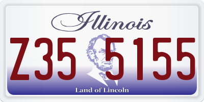 IL license plate Z355155