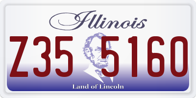 IL license plate Z355160