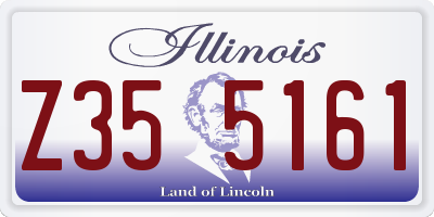 IL license plate Z355161