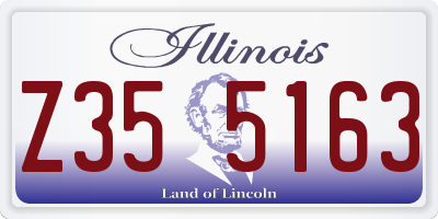 IL license plate Z355163