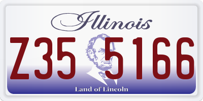 IL license plate Z355166