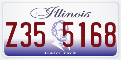 IL license plate Z355168