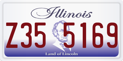 IL license plate Z355169