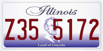 IL license plate Z355172