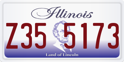 IL license plate Z355173