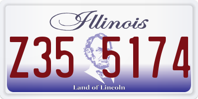 IL license plate Z355174