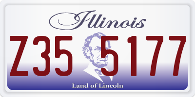 IL license plate Z355177