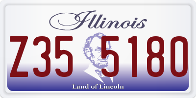 IL license plate Z355180