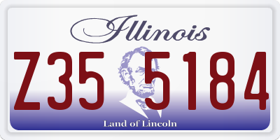 IL license plate Z355184