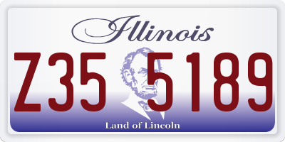 IL license plate Z355189