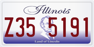 IL license plate Z355191