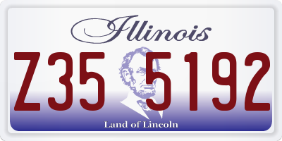 IL license plate Z355192