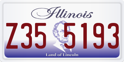 IL license plate Z355193
