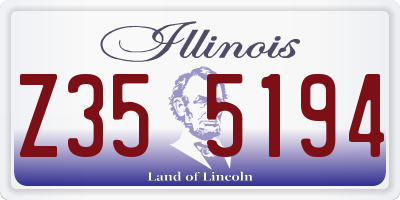 IL license plate Z355194