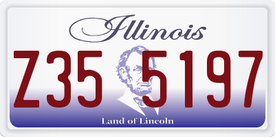 IL license plate Z355197