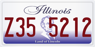 IL license plate Z355212