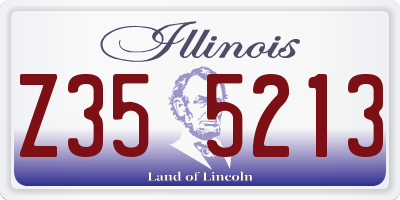 IL license plate Z355213
