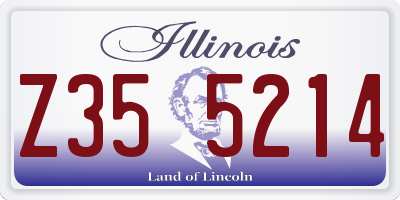 IL license plate Z355214