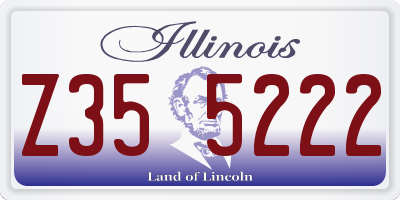 IL license plate Z355222