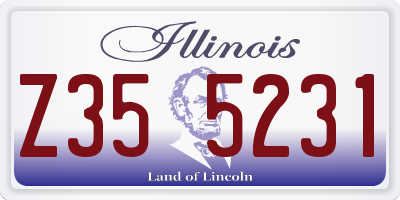 IL license plate Z355231