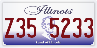 IL license plate Z355233