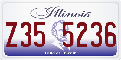 IL license plate Z355236
