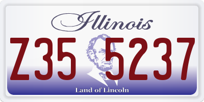 IL license plate Z355237