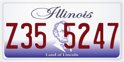 IL license plate Z355247