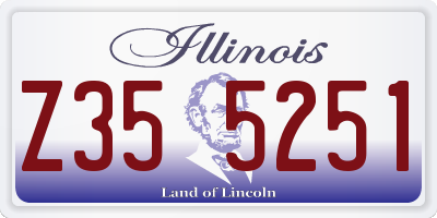 IL license plate Z355251