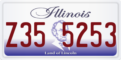 IL license plate Z355253