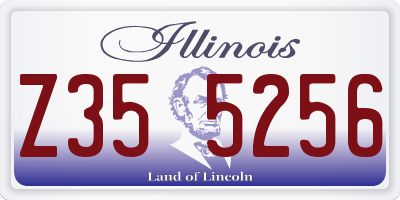 IL license plate Z355256