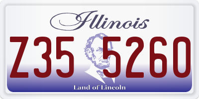 IL license plate Z355260