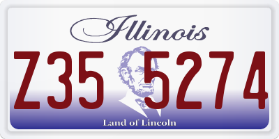 IL license plate Z355274