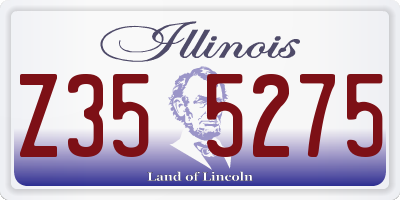 IL license plate Z355275
