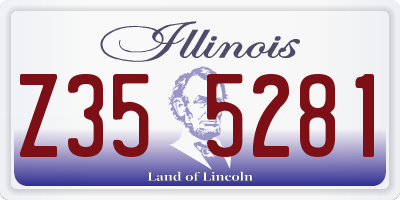 IL license plate Z355281