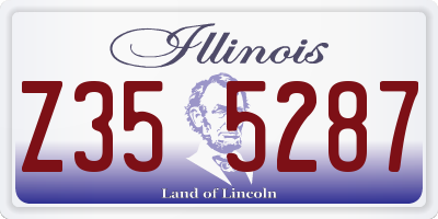 IL license plate Z355287