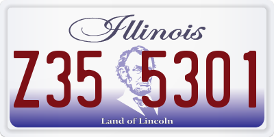 IL license plate Z355301