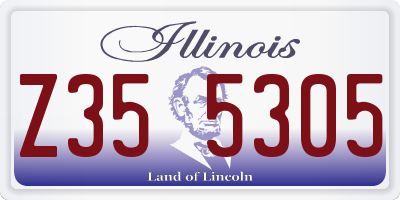 IL license plate Z355305