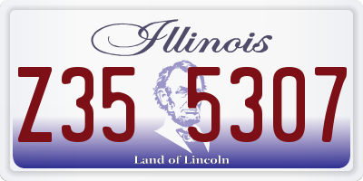 IL license plate Z355307