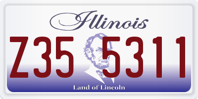 IL license plate Z355311