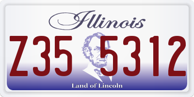 IL license plate Z355312