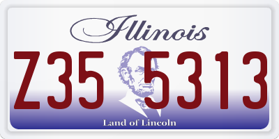 IL license plate Z355313