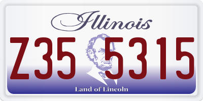 IL license plate Z355315