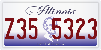 IL license plate Z355323
