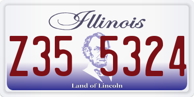 IL license plate Z355324