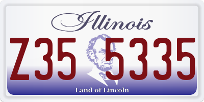 IL license plate Z355335