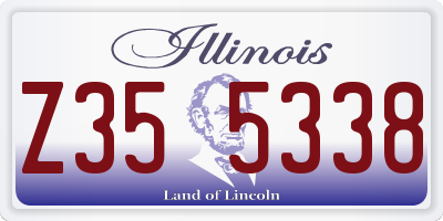 IL license plate Z355338
