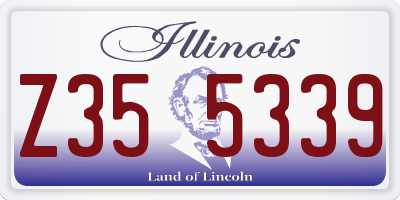 IL license plate Z355339